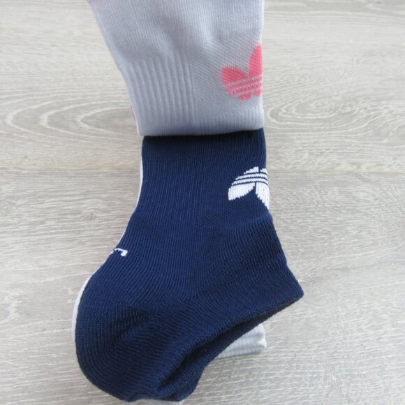 Adidas Active No Show Socks Womens Size Large (6 Pairs) Multi Color Pack NEW - Picture 8 of 13